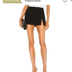 Amanda Uprichard Black Mini Skort